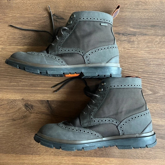 NWOT Swims Barry Brogue High Boots Brown men’s Size US 9 rain boots - Picture 11 of 14